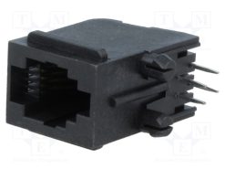 RJJU-44-143-E7V-011_Πρίζα; RJ9; PIN: 4; Κατ: 5; Διάγραμμα: 4p4c; THT; γωνιακοί