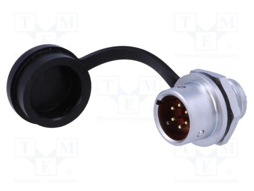 SF1212/P6_Πρίζα; SF12; αρσενικά; PIN: 6; IP67; 5A; κόλληση; 125V; 0