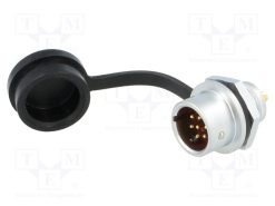 SF1212/P7_Πρίζα; SF12; αρσενικά; PIN: 7; IP67; 5A; κόλληση; 125V; 0