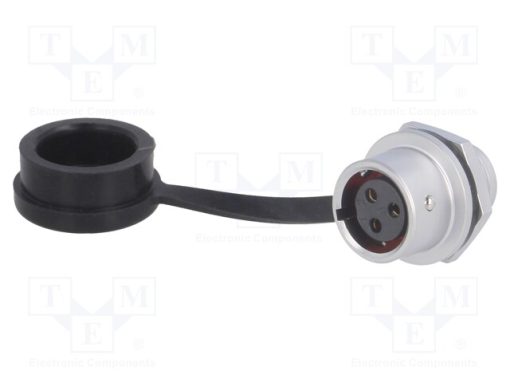 SF1212/S3_Πρίζα; SF12; θηλυκά; PIN: 3; IP67; 13A; κόλληση; 250V; 1