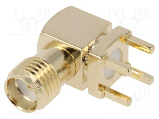 RF2-500-2_Πρίζα; SMA; θηλυκά; ευθύς; κόλληση; για πίνακα; PTFE; Επίχρυση