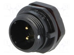 SP1312/P2-N_Πρίζα; SP13; αρσενικά; PIN: 2; IP68; 13A; κόλληση; για πίνακα; 250V