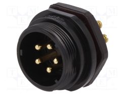 SP2112/P5-2N_Πρίζα; SP21; αρσενικά; PIN: 5; IP68; 10A; σφιγκτήρας βιδωτός; 500V