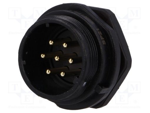 SP2112/P7-1N_Πρίζα; SP21; αρσενικά; PIN: 7; IP68; 15A; κόλληση; 500V; 1