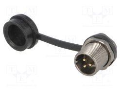 ST1213/P3_Πρίζα; ST12; αρσενικά; PIN: 3; IP67; 13A; κόλληση; 250V; 2mm2