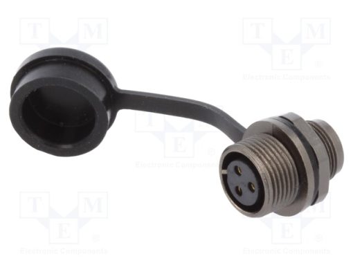 ST1212/S3_Πρίζα; ST12; θηλυκά; PIN: 3; IP67; 13A; κόλληση; 250V; 2mm2; -25÷85°C