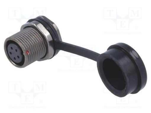 ST1213/S5_Πρίζα; ST12; θηλυκά; PIN: 5; IP67; 5A; κόλληση; 180V; 0