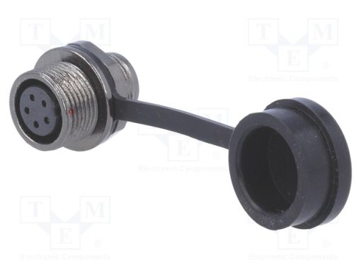 ST1212/S5_Πρίζα; ST12; θηλυκά; PIN: 5; IP67; 5A; κόλληση; 180V; 0