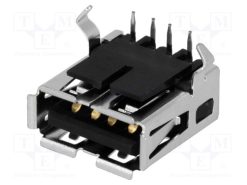 1903814-1_Πρίζα; USB A; για PCB; THT; PIN: 4; γωνιακός 90°