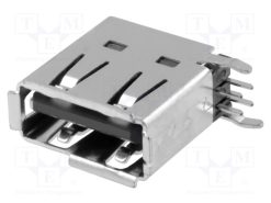 UBAL-4R-D14-4S (LF)(SN)_Πρίζα; USB A; για PCB; THT; PIN: 4; πλευρικές