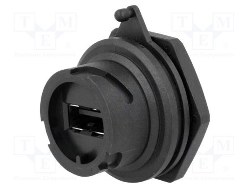 690-W04-260-014_Πρίζα; USB A; για πίνακα; κόλληση; ευθύς; IP67