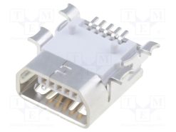 678038020_Πρίζα; USB AB mini; για PCB; SMT; PIN: 5; οριζόντια; ρολό