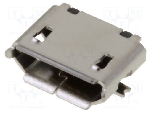 207A-BBA0-R_Πρίζα; USB B micro; SMT; PIN: 5; USB 2.0; Επίχρυση