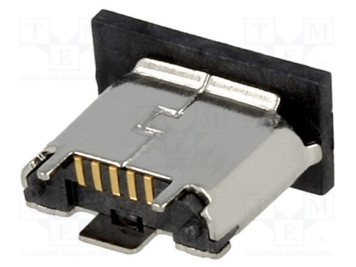 207F-BA00_Πρίζα; USB B micro; SMT; PIN: 5; USB 2.0; Επίχρυση