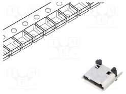 USB3140-30-0140-1-C_Πρίζα; USB B micro; SMT; PIN: 5; κάθετη; USB 2.0; 1