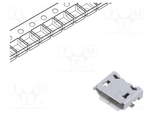 ZX62-B-5PA(33)_Πρίζα; USB B micro; ZX; για PCB; SMT; PIN: 5; οριζόντια; USB 2.0