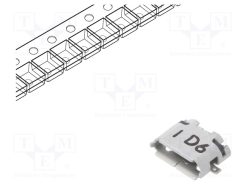 ZX62R-B-5P(30)_Πρίζα; USB B micro; ZX; για PCB; SMT; PIN: 5; οριζόντια; USB 2.0