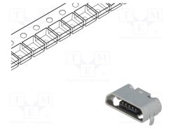 1051640001_Πρίζα; USB B micro; για PCB; SMT; PIN: 5; οριζόντια; USB 2.0