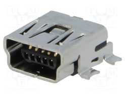 675031230_Πρίζα; USB B mini; για PCB; SMT; PIN: 5; οριζόντια