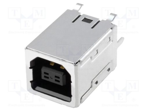 UBBS-4R-D14-4D (LF)(SN)_Πρίζα; USB B; για PCB; THT; PIN: 4; ευθύς; USB 2.0; Επίχρυση