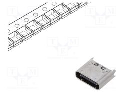 CX80B1-24P_Πρίζα; USB C; CX; για PCB; SMT; PIN: 24; κάθετη; Gen2; USB 3.1