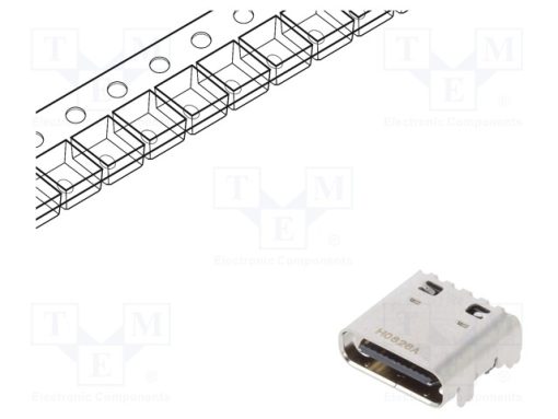 CX90B1-24P_Πρίζα; USB C; CX; για PCB; SMT; PIN: 24; οριζόντια; Gen2; USB 3.1