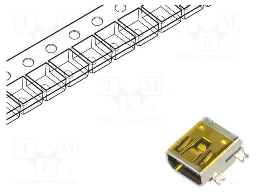 ESB35101000Z_Πρίζα; USB C; SMT; PIN: 5; οριζόντια