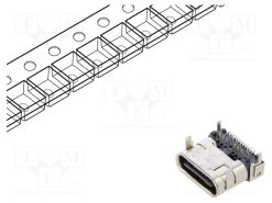 USB4065-30-A_Πρίζα; USB C; hybrid SMT/THT; PIN: 24; οριζόντια; top board mount