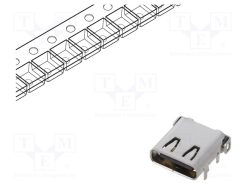 2436 02_Πρίζα; USB C; για PCB; SMT