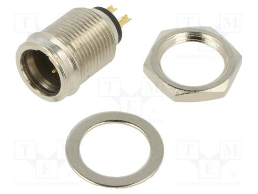 RT3MP_Πρίζα; XLR mini; αρσενικά; PIN: 3; για πίνακα