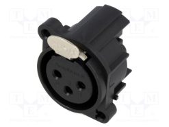 AC3FAH-AU-PRE_Πρίζα; XLR; θηλυκά; PIN: 3; γωνιακός 90°; με πλήκτρο; Βιδωτά; THT