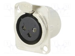 FC61900N_Πρίζα; XLR; θηλυκά; PIN: 3; κόλληση; ασημένιος; μέταλλο; κοινά XLR