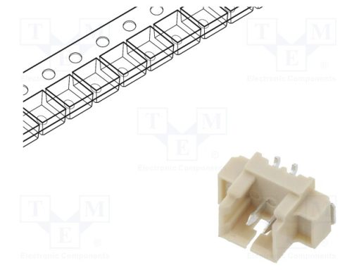 125SH-B-02-TS-SMT-T/R_Πρίζα; αγωγού-πλακέτας; αρσενικά; 1