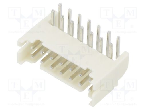 2SHD-C-14-TR_Πρίζα; αγωγού-πλακέτας; αρσενικά; 2mm; PIN: 14; THT; 100V; 2A