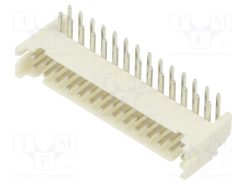 2SHD-C-28-TR_Πρίζα; αγωγού-πλακέτας; αρσενικά; 2mm; PIN: 28; THT; 100V; 2A