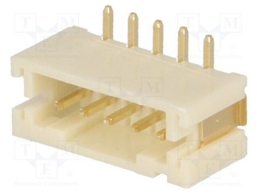 NXW-05SMD_Πρίζα; αγωγού-πλακέτας; αρσενικά; 2mm; PIN: 5; SMT; 1A; -25÷85°C