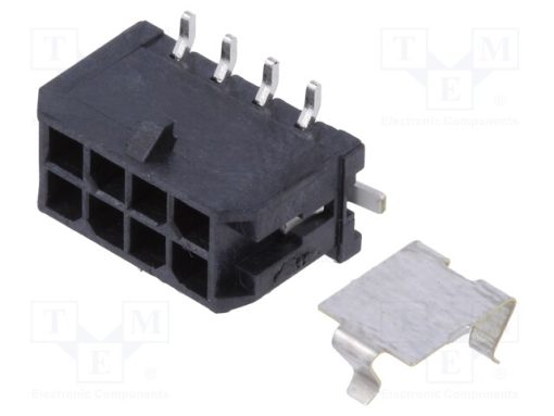 43045-0818_Πρίζα; αγωγού-πλακέτας; αρσενικά; Micro-Fit 3.0; 3mm; PIN: 8; SMT