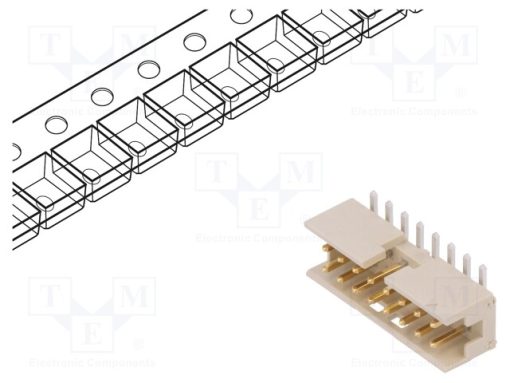 98424-F52-16ALF_Πρίζα; αγωγού-πλακέτας; αρσενικά; Minitek; 2mm; PIN: 16; SMT; 2A