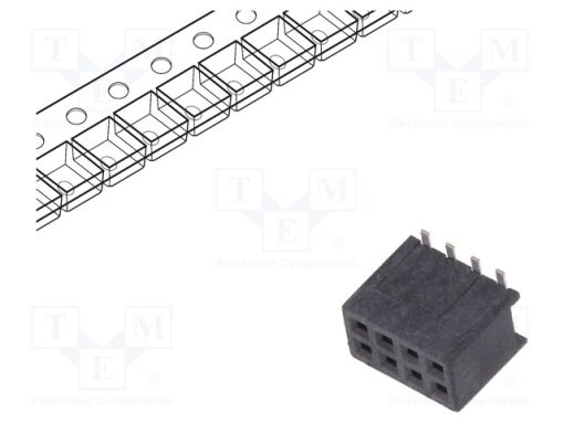 20021321-00008C4LF_Πρίζα; ακίδων; Minitek127®; θηλυκά; PIN: 8; κάθετη; 1