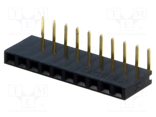 DS1024-1*10R0_Πρίζα; ακίδων; θηλυκά; PIN: 10; γωνιακός 90°; 2