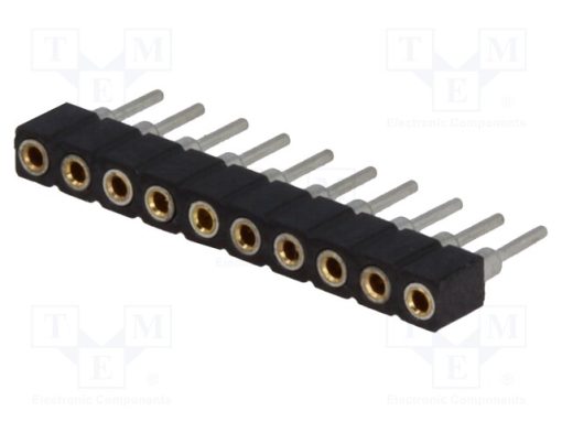 DS1002-02-1*10BT1F6_Πρίζα; ακίδων; θηλυκά; PIN: 10; ευθύς; 2mm; THT; 1x10; Μηκ.Ολ: 7