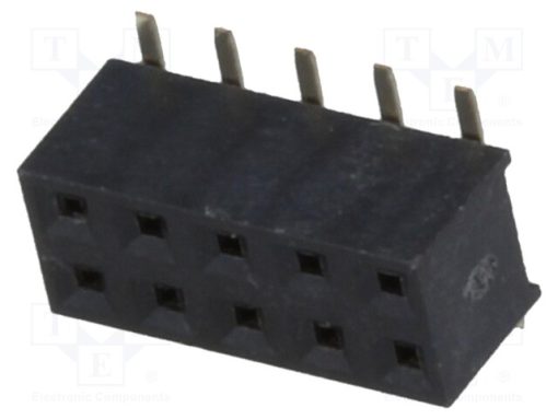 ZL266-10DG_Πρίζα; ακίδων; θηλυκά; PIN: 10; κάθετη; 2mm; SMT; 2x5; Ύψ.προφίλ: 4mm