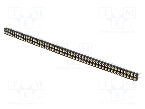 MK 201 100 Z_Πρίζα; ακίδων; θηλυκά; PIN: 100; τορναρισμένες επαφές; ευθύς; THT