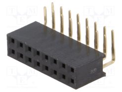 DS1024-2*8R0_Πρίζα; ακίδων; θηλυκά; PIN: 16; γωνιακός 90°; 2