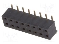 ZL266-16DG_Πρίζα; ακίδων; θηλυκά; PIN: 16; κάθετη; 2mm; SMT; 2x8; Ύψ.προφίλ: 4mm