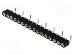 DS1002-01-1*16S13_Πρίζα; ακίδων; θηλυκά; PIN: 16; τορναρισμένες επαφές; κάθετη; SMT