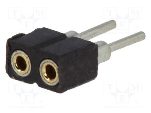 DS1002-02-1*2BT1F6_Πρίζα; ακίδων; θηλυκά; PIN: 2; ευθύς; 2mm; THT; 1x2; Μηκ.Ολ: 7