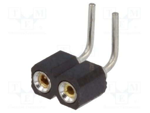 DS1002-01-1*2R13_Πρίζα; ακίδων; θηλυκά; PIN: 2; τορναρισμένες επαφές; γωνιακός 90°