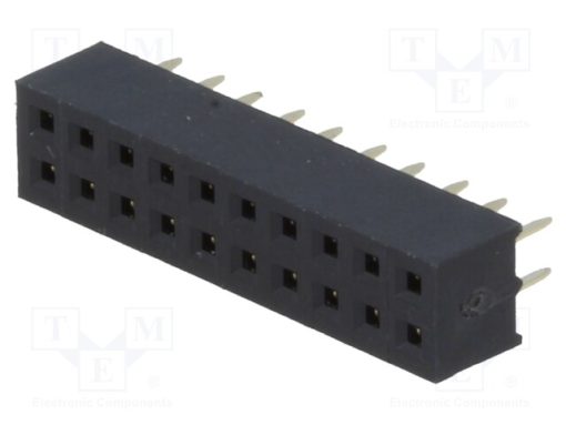 DS1026-05-2*10S8BV_Πρίζα; ακίδων; θηλυκά; PIN: 20; ευθύς; 2mm; THT; 2x10; L2