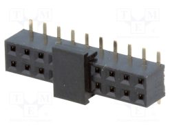 ZL266-20DG/PAD_Πρίζα; ακίδων; θηλυκά; PIN: 20; κάθετη; 2mm; SMT; pick and place